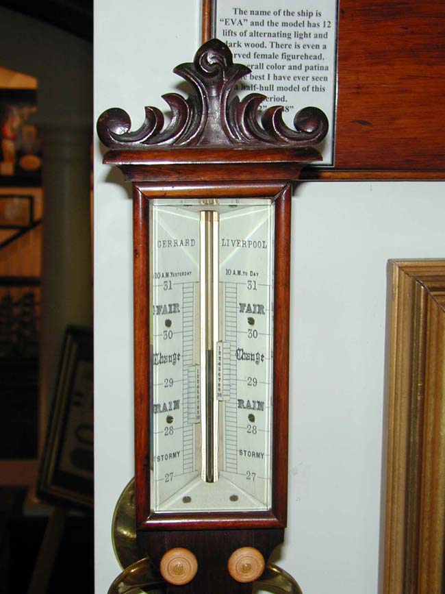 A Fine 19th Century Carved Rosewood Gimbaled Ships Barometer Signed Gerrard, Liverpool, Circa 1860