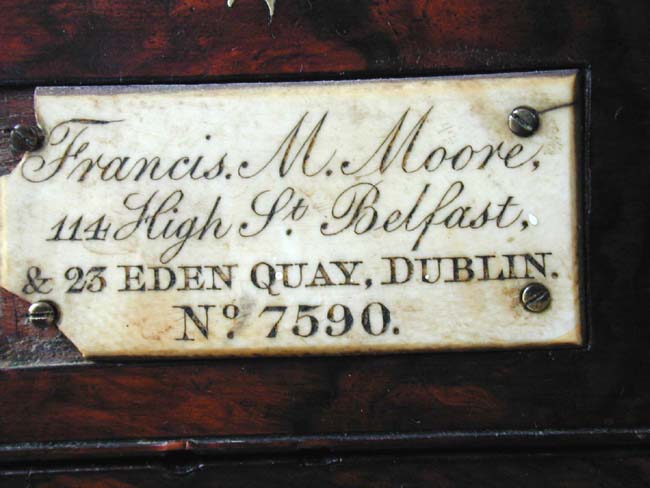 A RARE IRISH Marine 56 Hour Chronometer by Francis M. Moore, Belfast & Dublin, Circa 1880 — image 4