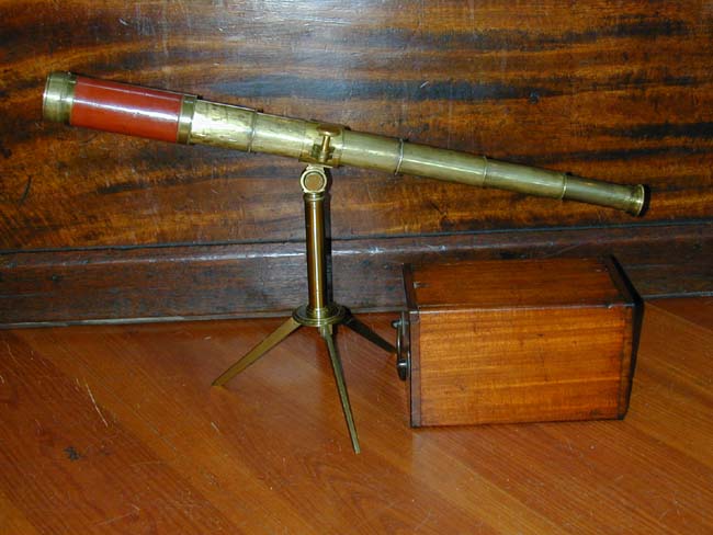 A Good English Library Telescope with Original Fitted Storage Box by John P. Cutts, London, 1822-1841 — image 2