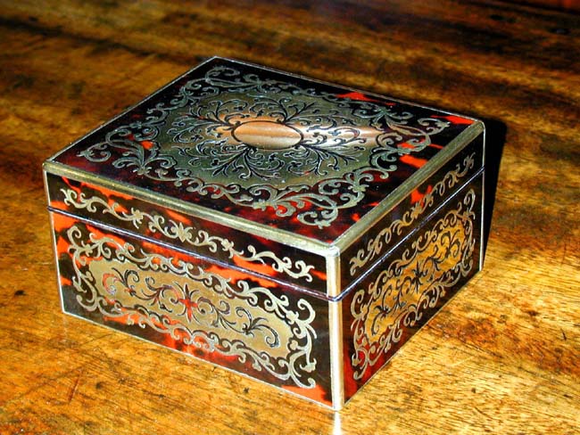 A Fine Small English Victorian Boule Box signed "Asprey, London,"  circa 1850