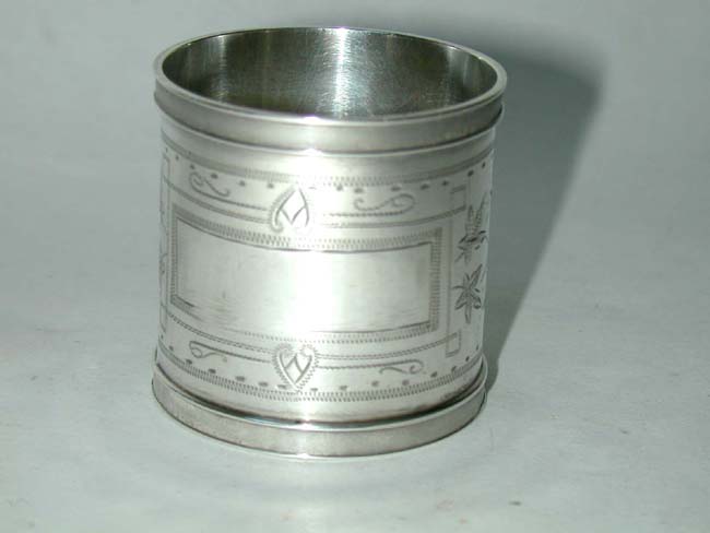 An American Sterling Silver Napkin Ring circa 1900