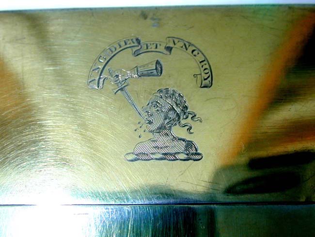 A Fine and Rare George III Engraved Silver-Gilt Card or Cheroot Case by Thomas Wallis, London, ca. 1765 — image 3