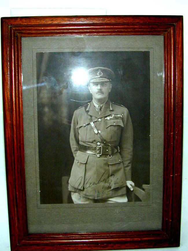 An Autographed Photo of Field Marshall Edmund Allenby, who won Palestine and Syria from the Turks in World War I. — image 2