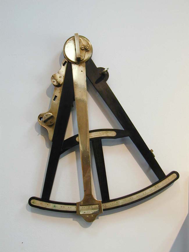An Ebony and Brass Quadrant with Ivory scales made by William Clarke of London and dated 1807