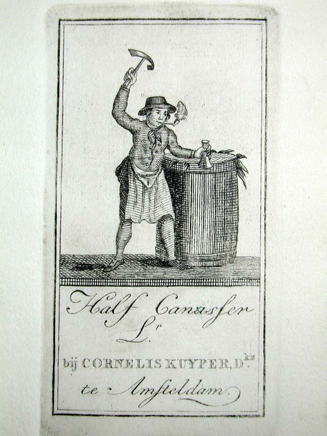 A late 18th or early 19th century Dutch Engraved Copper Advertising Plate — image 2