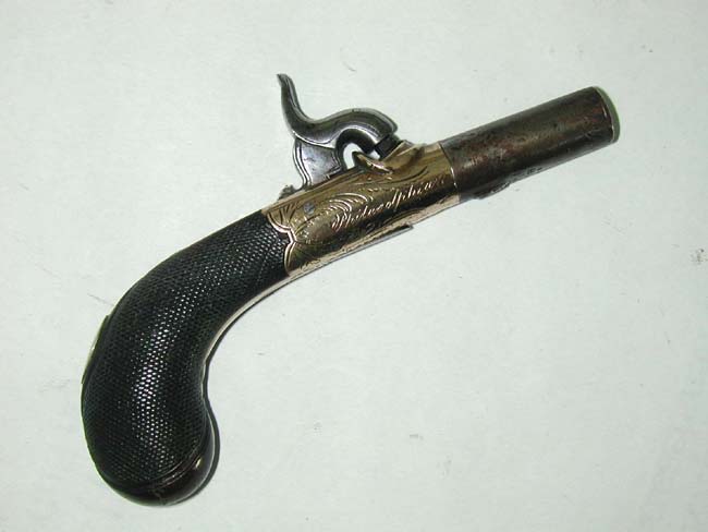 An American Percussion Pocket Pistol Retailed by Tryon of Philadelphia circa 1835