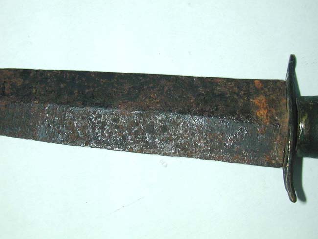 A Revolutionary War period composite knife with brass grip and Eagle head pommel — image 3