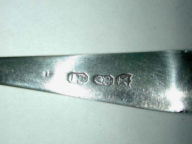 An historic Irish Silver Tablespoon dating to 1770 belonging to Capt. Colin Lindsay of the 55th Regiment of Foot that served in America during the Revolutionary War. — image 3