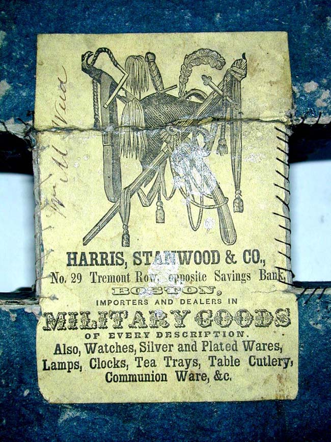 A Boxed Pair of American Officer's Epaulets circa 1839-1846 retailed  by "Harris, Stanwood" of Boston — image 2