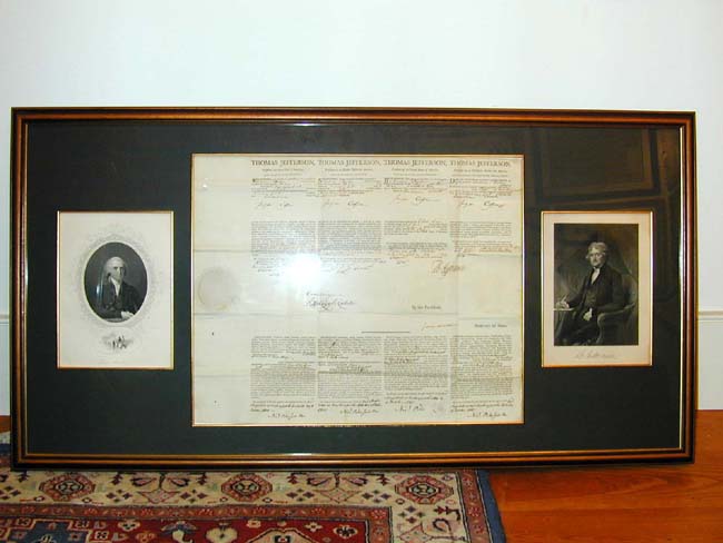 A Fine Four Language ship's Passport Signed by President THOMAS JEFFERSON and Secy of State JAMES MADISON and dated Oct. 14, 1805. — image 3