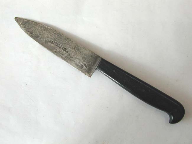A 19th century American "Mountain Man's" utility knife marked "J.Russell & Co., Green River Works" circa 1840