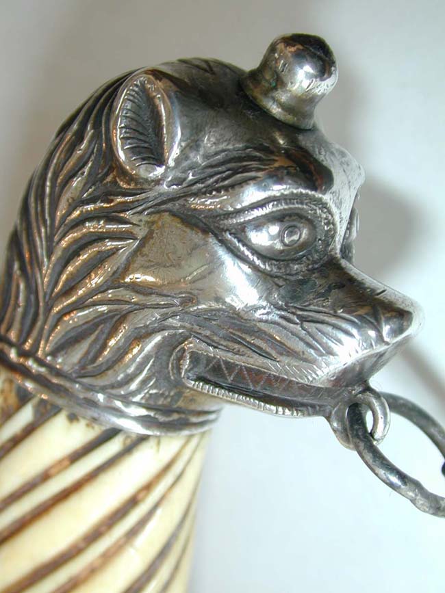 An American Revolutionary War period Lion Head Silver Hilted Short Saber circa 1750-1780 — image 4