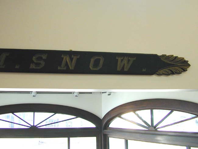 A 19th century American Ship's Carved and Painted Name Board for the ship "A. M. SNOW" circa 1860 — image 3
