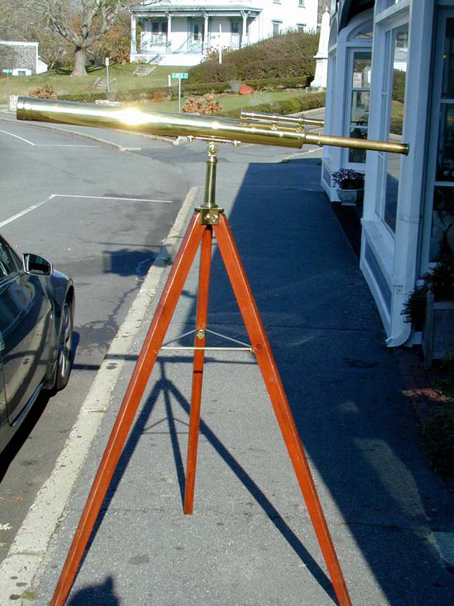 A Fine Mid 19th century Floor Standing Telescope with 3" Lens by Elliott Brothers of London circa 1850