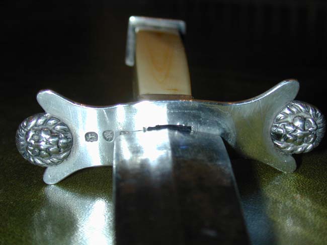 A Napoleonic Period British Navy Silver Mounted Officer's Dirk Hallmarked for the year 1808 — image 6