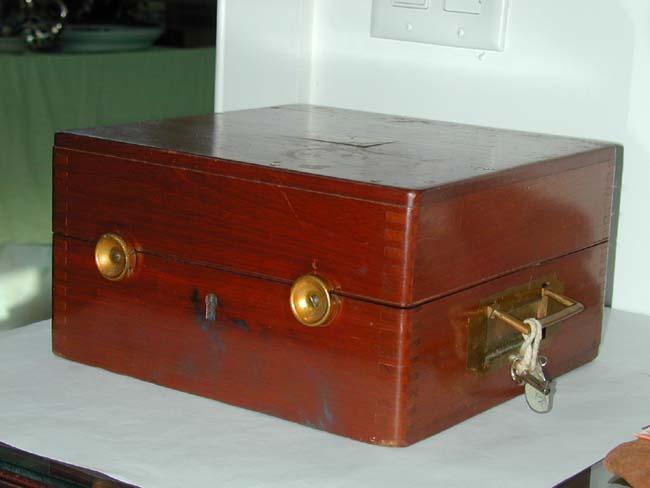 A Fine Cased Mariner's Sextant Signed "H. Hughes, London," circa 1920. — image 3