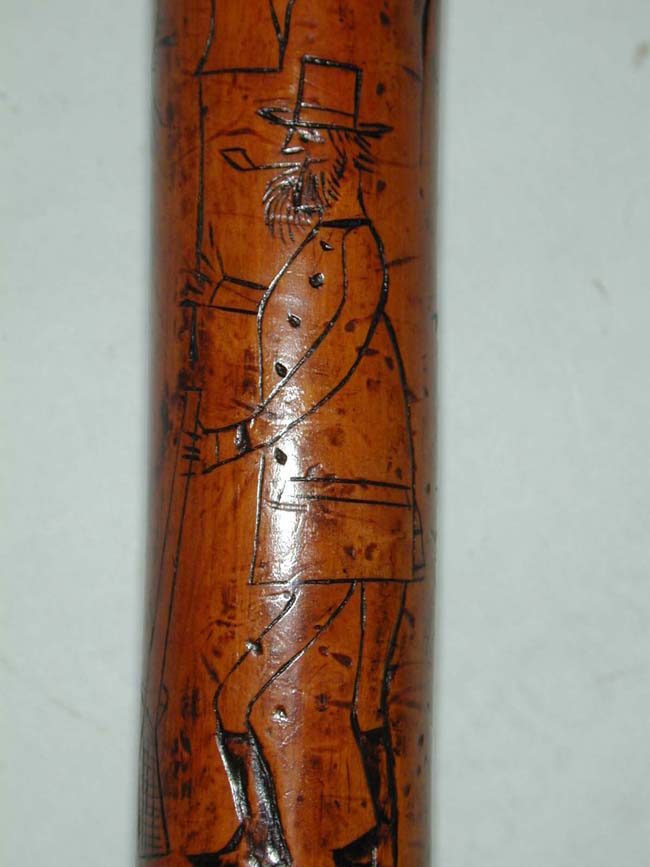 The top half of a wonderfully carved Civil War Era Cane circa 1865-1879 — image 8