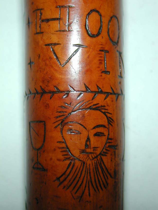 The top half of a wonderfully carved Civil War Era Cane circa 1865-1879 — image 9