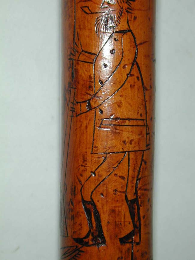 The top half of a wonderfully carved Civil War Era Cane circa 1865-1879 — image 10