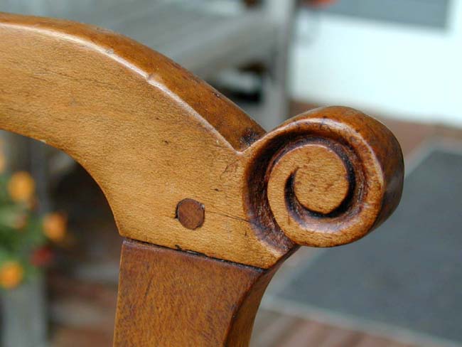A Beautiful Rhode Island Queen Anne period Carved Maple Side Chair circa 1740-1760 — image 4