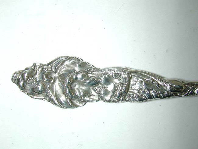 A Beautiful Pair of American Sterling Silver Serving Pieces in the Les Six Fleurs pattern by Reed & Barton circa 1900. — image 2