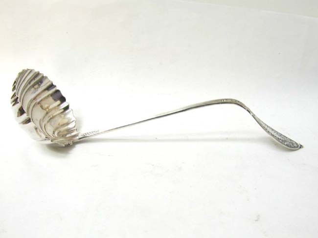 A Beautiful American Sterling Silver Ladle inscribed 'A Q E  1880'
