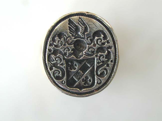 A Fine and Unusual Early 18th century Carved Ivory Silver-Mounted Desk Seal circa 1700-1730 — image 2