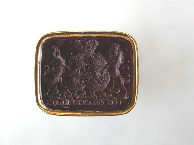 A RARE Gold Mounted Ivory Desk Seal Owned and Used by the Vice Chamberlain of England under King William IV circa 1830. — image 2