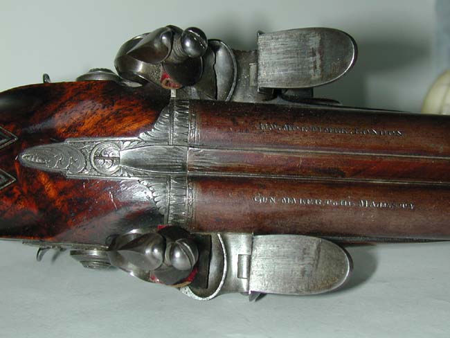 An Exceptionally Fine Double-Barrelled Flintlock Carriage Pistol by 'H.W. Mortimer, Gun-Maker to His Majesty,' circa 1795 — image 2
