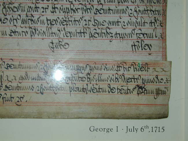 A fine George I Initial Letter Portrait Document in Latin on Vellum Dated July 6, 1715 — image 6