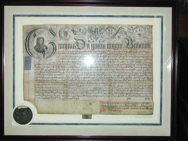 A fine George I Initial Letter Portrait Document in Latin on Vellum Dated July 6, 1715 — image 2