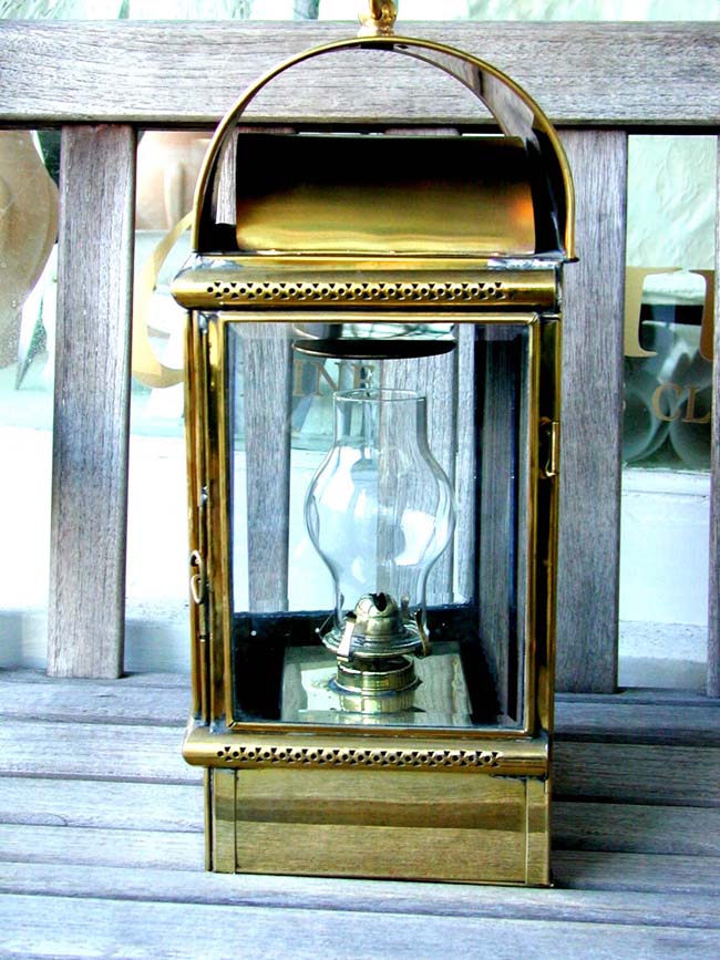 A Fine Pair of Antique Davies Ships' Bulhead Lamps circa 1900 — image 4