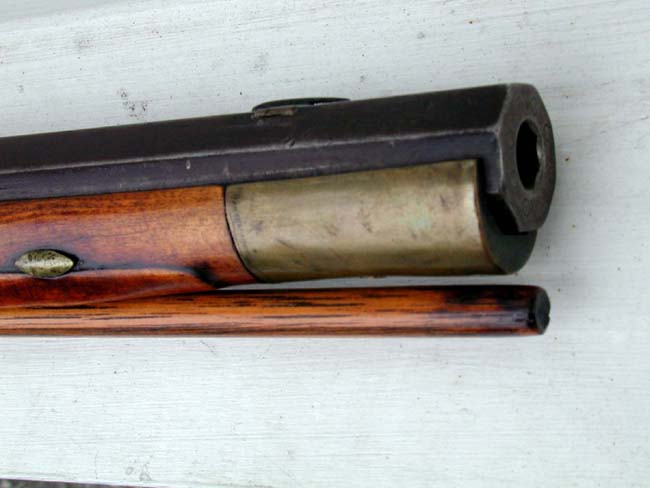 A Completely Original 'Kentucky' Flintlock Rifle by George Fisher of Shenandoah County, Virginia, circa 1820. — image 4