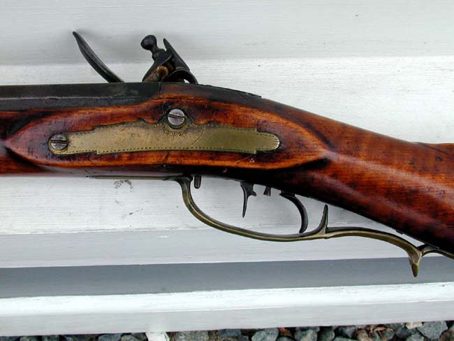 A Completely Original 'Kentucky' Flintlock Rifle by George Fisher of Shenandoah County, Virginia, circa 1820. — image 6