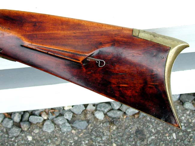 A Completely Original 'Kentucky' Flintlock Rifle by George Fisher of Shenandoah County, Virginia, circa 1820. — image 7
