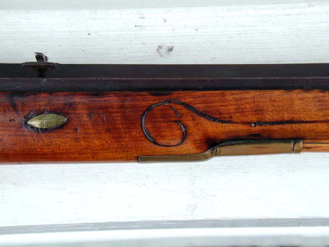 A Completely Original 'Kentucky' Flintlock Rifle by George Fisher of Shenandoah County, Virginia, circa 1820. — image 9