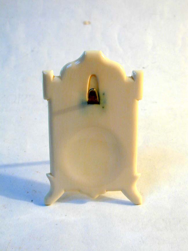 A Charming Victorian Carved Ivory Pocket Watch or Portrait Miniature Stand circa 1860
