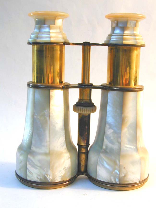 An Unusually Fine and Large Pair of Antique Mother-of-Pearl Binoculars circa 1870.
