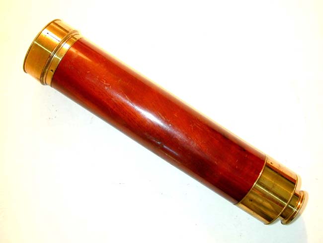 A Very Fine Mid 19th century Four-Draw Telescope with Mahogany Barrel by John James Messer, London, circa 1845.