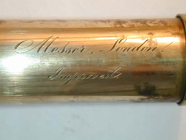 A Very Fine Mid 19th century Four-Draw Telescope with Mahogany Barrel by John James Messer, London, circa 1845. — image 2