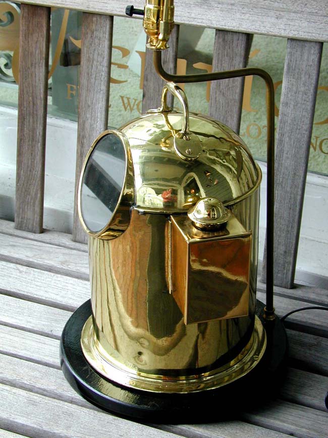 An Antique Compass Binacle made into a Lamp — image 2