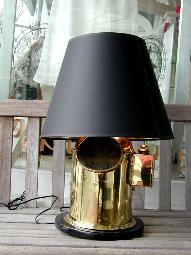 An Antique Compass Binacle made into a Lamp