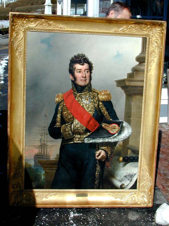 A Portrait of Admiral The Comte Truguet by Paulin-Jean-Baptiste Guerin dated 1832.