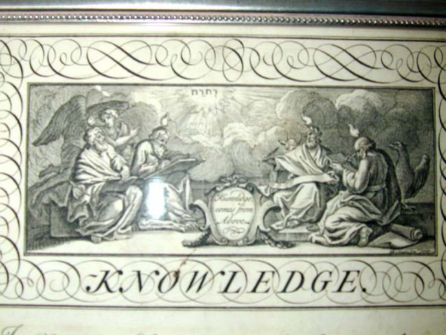 A fine and Rare 18th century engraving entitled 'Knowledge' published by George Bickham in 1741 — image 2