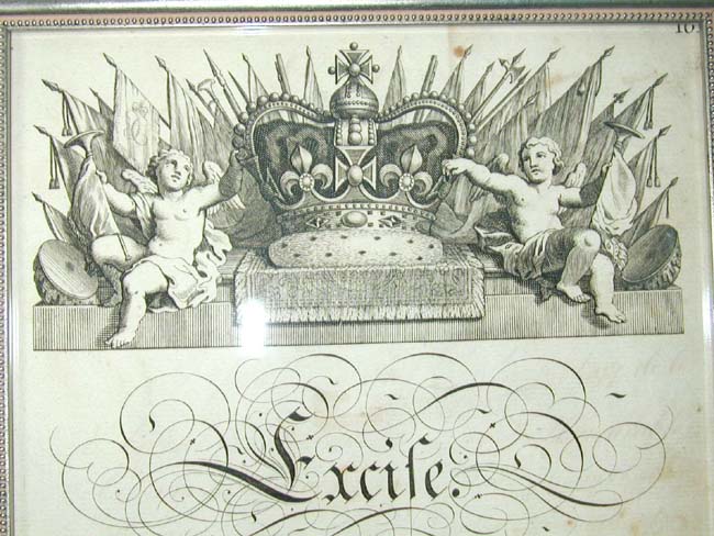 A Rare 18th century engraving entitled "EXCISE" published in 1741 by George Bickham — image 2