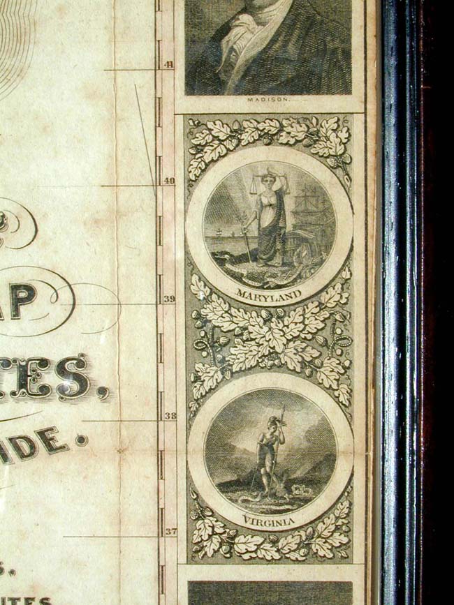 PHELP'S NATIONAL MAP OF THE UNITED STATES published by Ensign & Thayer in 1849 — image 4