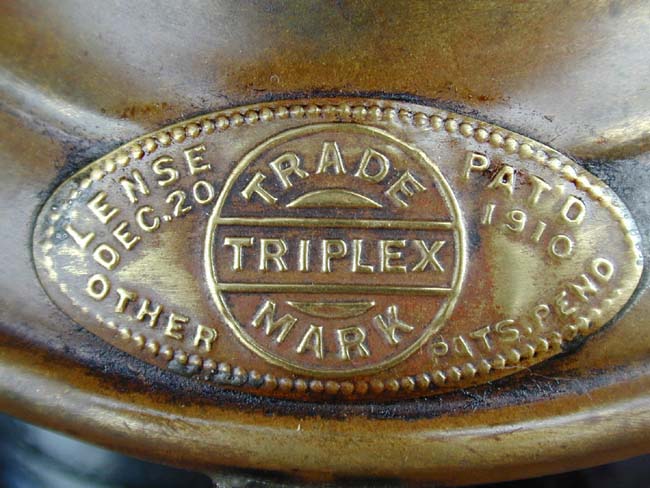 A Rare All Brass American Combination Port and Starboard Running Lamp by TRIPLEX circa 1913 — image 4