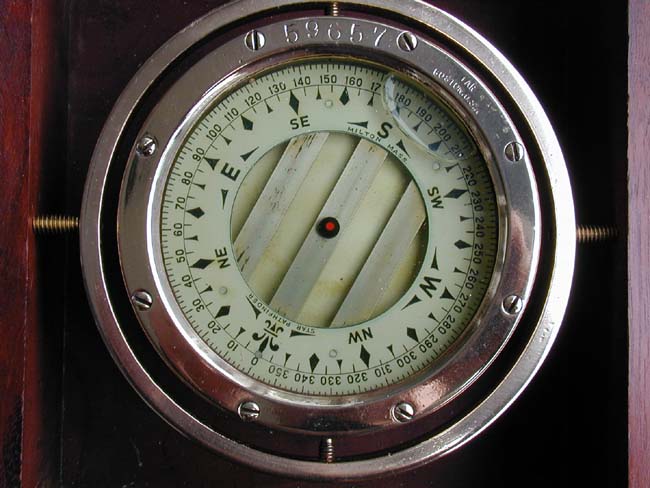 An Early 1900's boxed Ship's Compass by 'Star Pathfinder' of Milton, Mass. — image 2