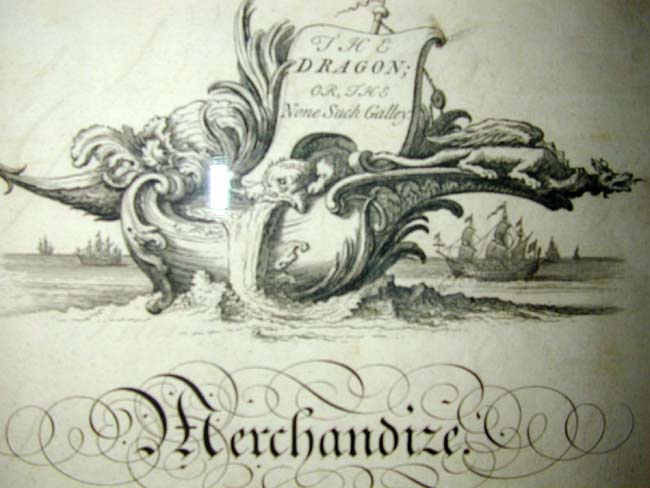 A Wonderful 18th century engraving entitled 'MERCHANDIZE' published by George Bickham in 1741 — image 2