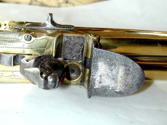 A Magnificent 18th century British Double Barrelled   Silver mounted Flintlock Pistol by John Parkes of London circa 1770. — image 7